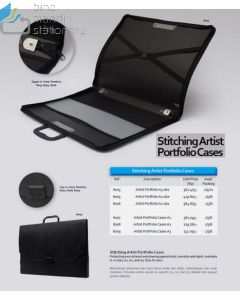 Foto Tas Penyimpanan membawa Karya seni lukis Bantex 8007 Artist Portfolio Cases A1 Black merek Bantex