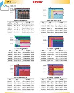 Gambar Joyko DCB-32 | DCB-33 | DCB-34 | DCB-35 | DCB-36 | DCB-37 | DCB-38 | DCB-39 | DCB-40 | DCB-42 | DCB-43 | DCB-44 | DCB-45 | DCB-46 | DCB-47 | DCB-48 | DCB-49 | DCB-50 Kantong Pocket Resleting Dokument Bag Ukuran Bill/A4/A5/B4/B5 merek Joyko