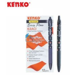 Agen Kenko 63 Ballpen Easy Flow ACI Bollpoint Pulpen Pena Tulis ...
